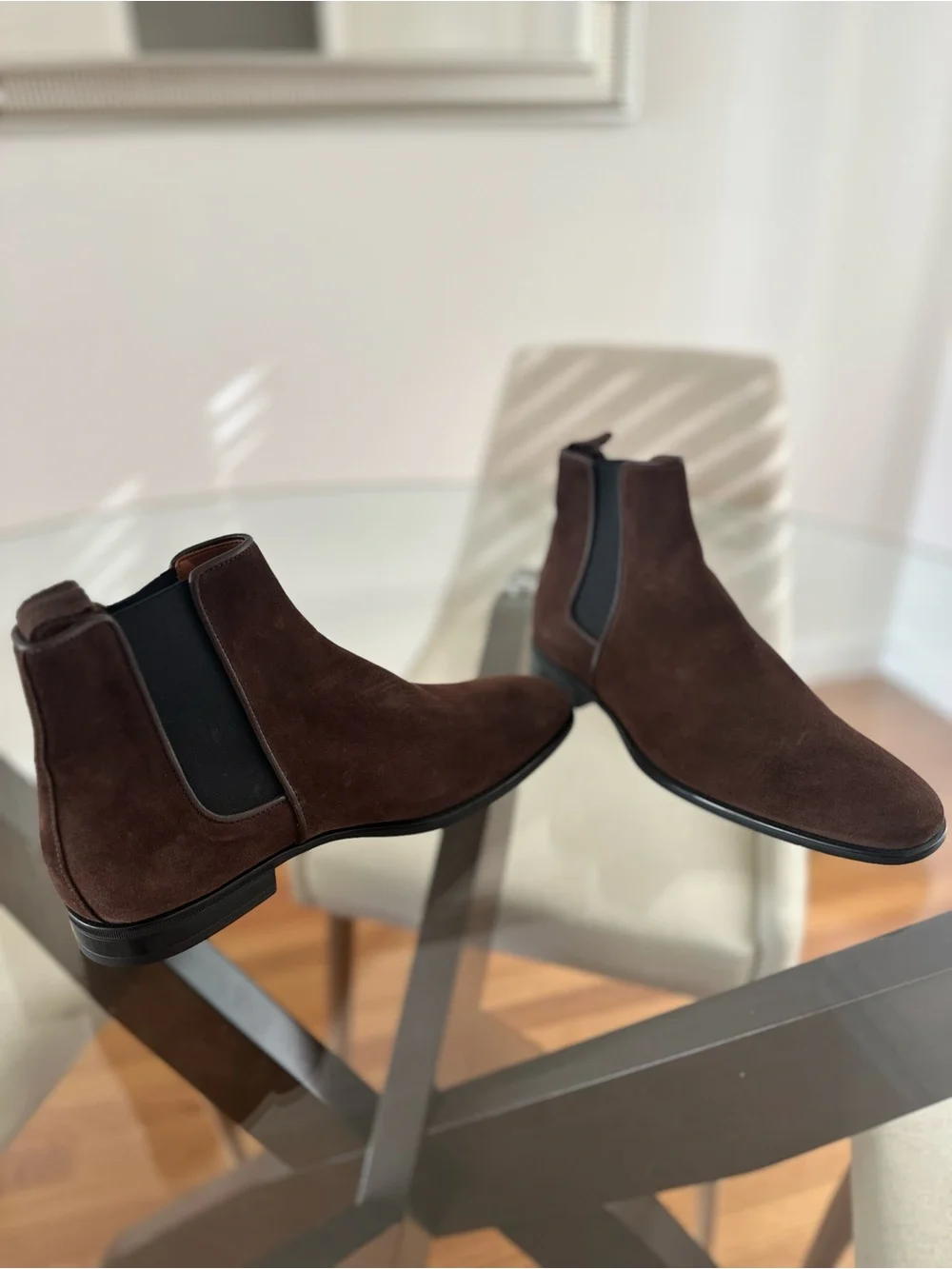 Aquatalia Brown Suede Chukka Boots